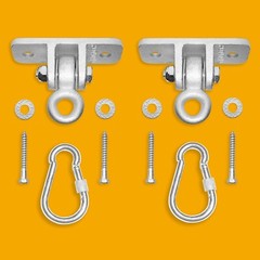 Heavy-Duty Swing Set Hangers – Quiet & Durable 2-Pack for Porch & Playground