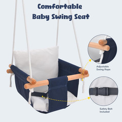 Toddler Swing With Stand Heavy Duty Indoor Outdoor Foldable 55lbs 45x33x48