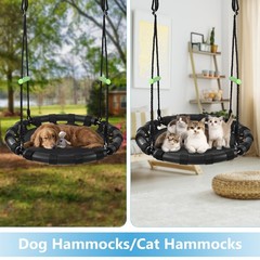 Tree Swing with PP Mat – Durable, Safe, and Easy to Install,Black Outdoor Sau…