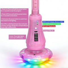 Skip Ball for Kids with LED Flashing Lights and Digital Counter,Foldable Ankl…