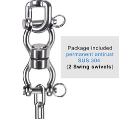 Silent Bearing Swing Swivel, 360° Rotational Device Hanging Accessory with Re…