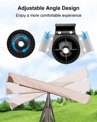 2Pcs Porch Patio Swing Fittings to Attach Canopy to Frame Garden Plastic Repl…