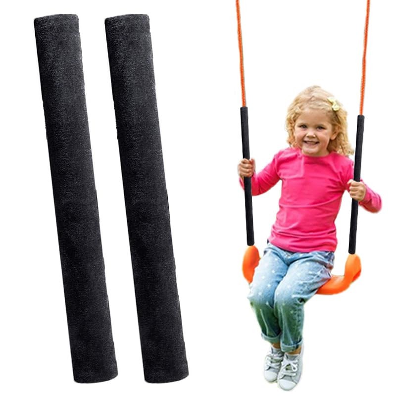 2 Pack Swing Chain Cover Set – Comfortable Handle Grip Black X 2