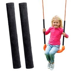 2 Pack Swing Chain Cover Set – Comfortable Handle Grip Black X 2