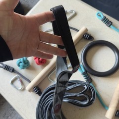 Slackers Ninja Line Slackline Obstacles Grip Ninja Warrior Training used