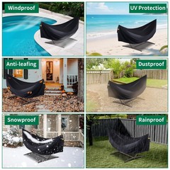 Hammock Covers for Outdoor Waterproof, Durable 420D Hammock Cover for 12 ft H…
