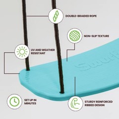 Kick Stand Up Surfing Tree Swing Outdoor Swings for Kids Up to 200 Lbs – Blue