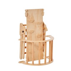 Pikler Triangle Set 5in1 Montessori Climbing Toys for Toddlers 1-3 M Wood