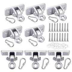 Swing Hangers 10000 Lb Capacity Heavy Duty with Screws & Locking Snap Hooks