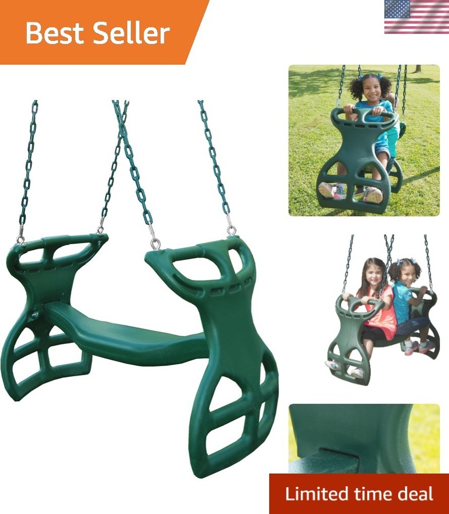 Kid-Friendly Heavy Duty Glider Swing – Supports 2 & Prevents Pinching