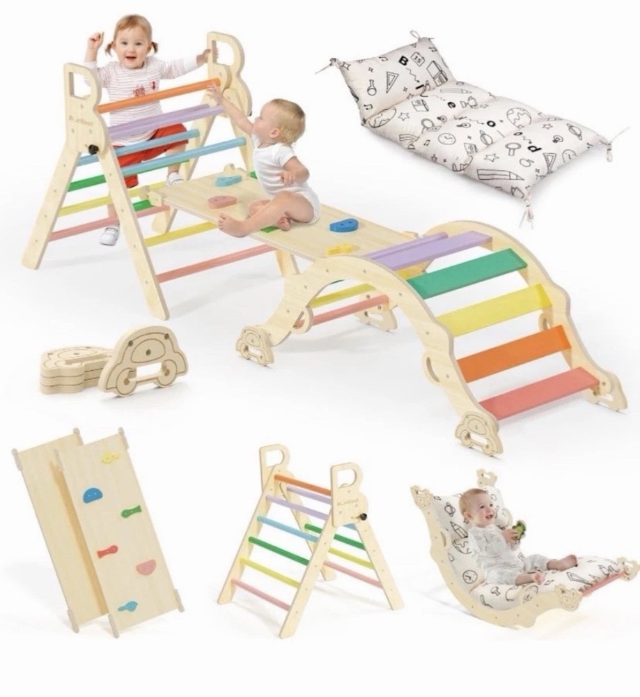 BlueWood Pikler Triangle Set KIDS BABY PLAYGROUND CLIMBING GYM