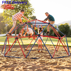 60″ Climbing Dome Outdoor Jungle Gym Playground Steel Kids Backyard Play Center