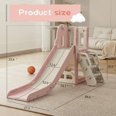 Toddler Slide,Kids Climber Slide with Storage Space and Non-Slip Steps,Indoor Ou