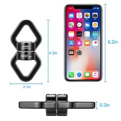 , Black Swing Swivel, 30 KN Safest Rotational Device Hanging Accessory