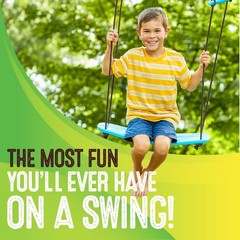 Swurfer Kick Stand Up Outdoor Surfing Tree Swing for Kids Up to 150 Lbs – Han…