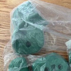 Blue “OR” Green Rock Wall Rocks (5-Piece Set) For Clumbing Wall.