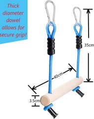 Lily’s Things Monkey Bars for Kids(2 Pack) | Ninja Slackline Accessories for Sla