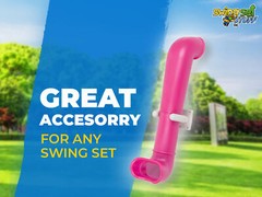 SWING SET STUFF PERISCOPE PINK outdoor child playground accessories playset 0004