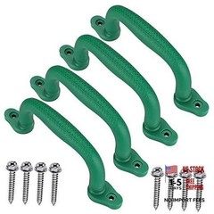 Set of 4 Safety Playground Handles,Swing Set Kids Safety Hand Grips Green-4pcs