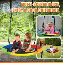 40 Inch Saucer Tree Swing for Kids Outdoor,Disc Round Swing with Waterproof