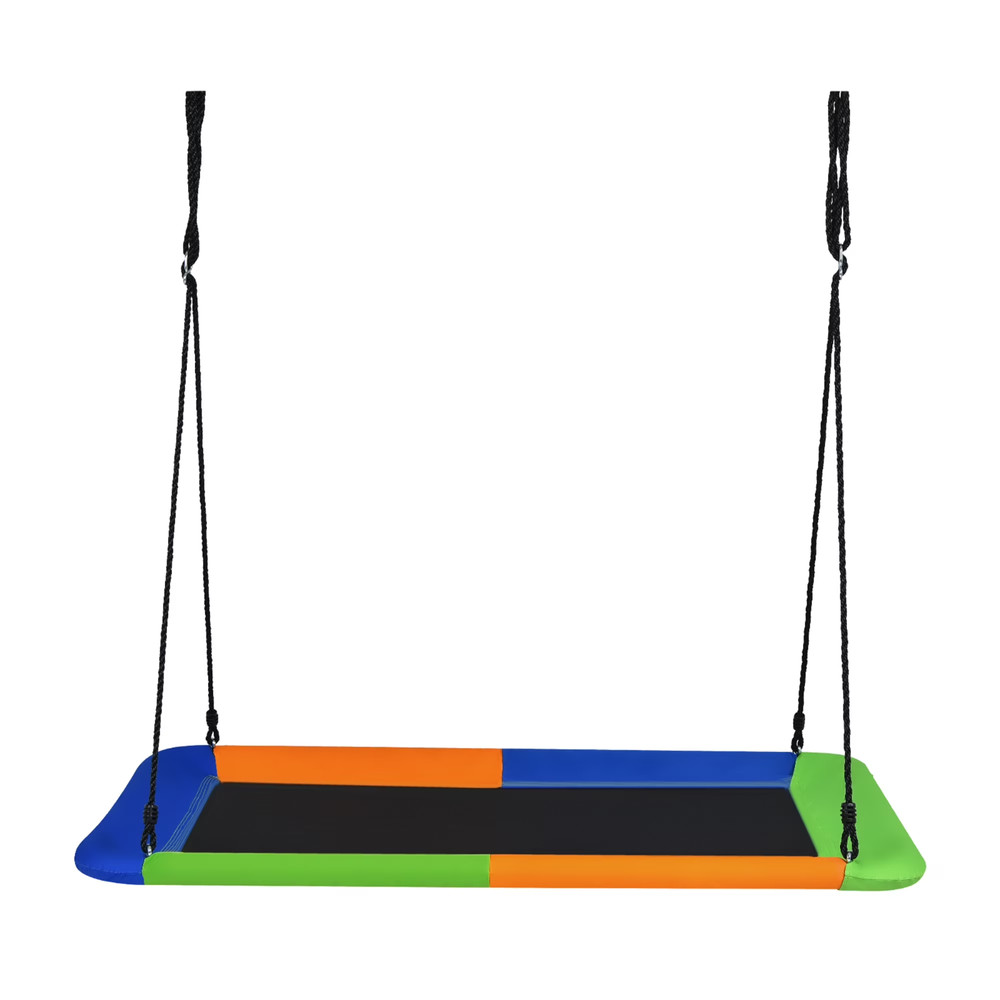 60” Kids Giant Tree Rectangle Swing 700 lbs w/ Adjustable Hanging Ropes