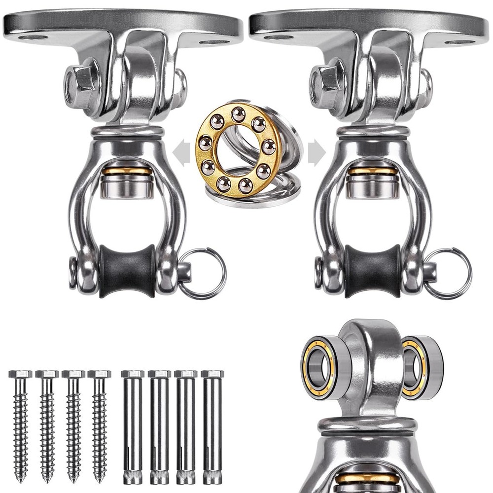 Silent Bearing Swivel Swing Hangers Stainless Steel Swing Hooks Ceiling Mount…