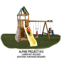 DIY Alpine Custom Outdoor Playset Hardware Kit with Backyard Swing Set Accessori