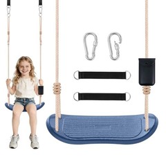 Weatherproof Kids Swing,264lbs Heavy Duty Tree Swing Seat with Ergonomic Blue