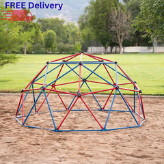 60″ Climbing Dome Outdoor Jungle Gym Playground Steel Kids Backyard Play Center
