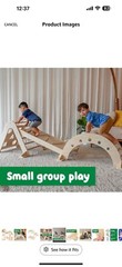 SPARK & WOW Activity Gym – 3-Piece Indoor Climber – Solid Wood – Gross Motor