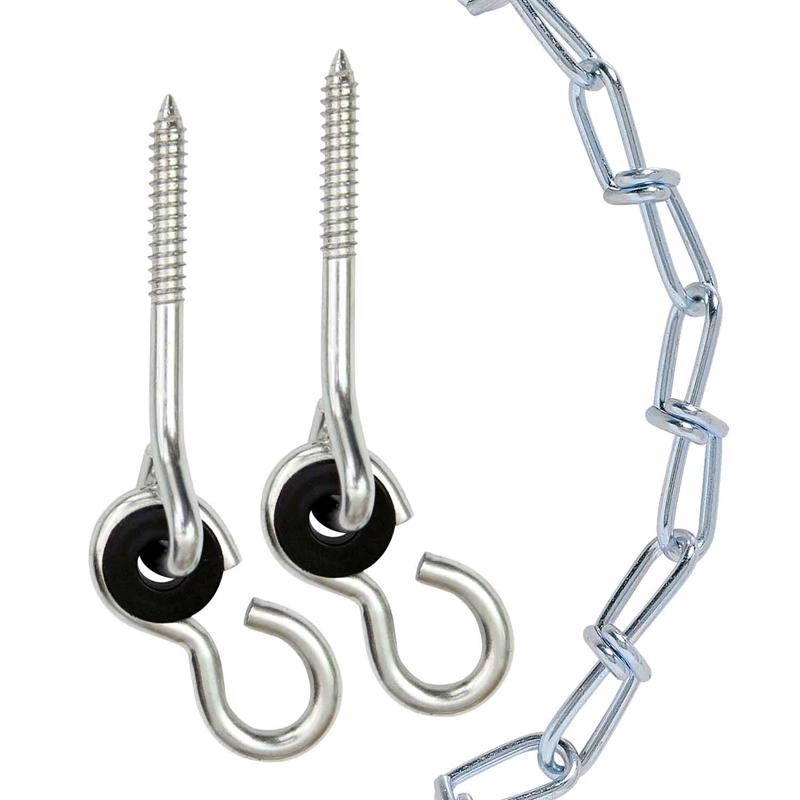 KOCH Galvanized Steel Swing Set 500 lb Silver