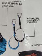 Ripline 36ft Ninjaline Portable JungleGym System 7 Obstacles Missing Storage Bag