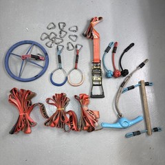 Slackers Ninja Line Slackline Obstacles Grip Ninja Warrior Training Parts Lot
