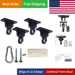 Heavy Duty Black Swing Hangers Screws Bolts Included Over 5000 lb Capacity Pl…