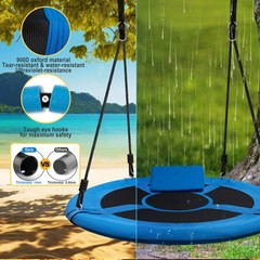 Saucer Tree Swing 40 Inch 600lb Weight Capacity with 2pcs Hanging Straps, 900…