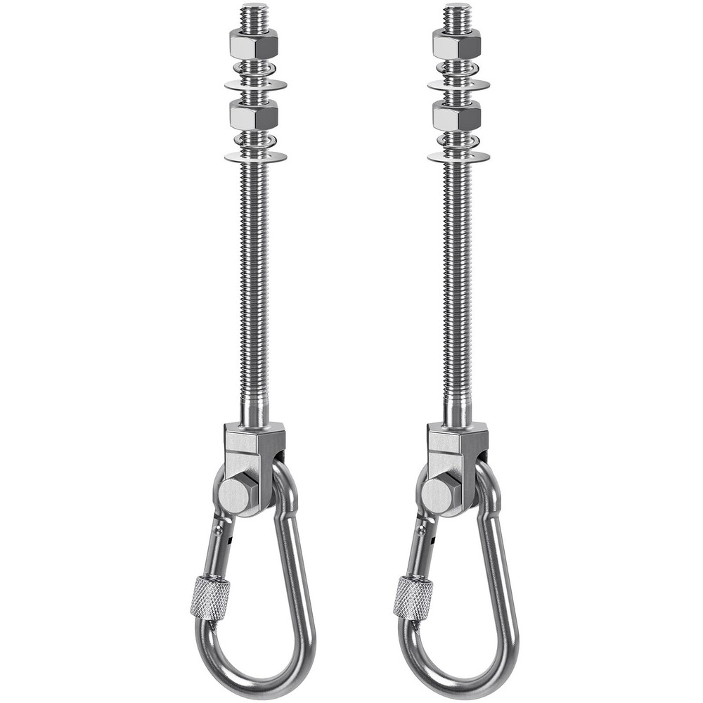 2Pcs Heavy Duty Swing Hangers, 1500LB Capacity Stainless Steel Swing Set Hook…