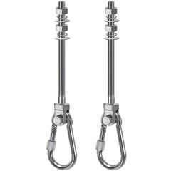 2Pcs Heavy Duty Swing Hangers, 1500LB Capacity Stainless Steel Swing Set Hook…