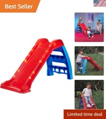 Light-Up First Slide for Kids Indoors/Outdoors , Red