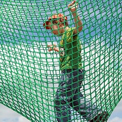 Climbing Net for Kids Adults Playground 9.8 x 9.8 Cargo