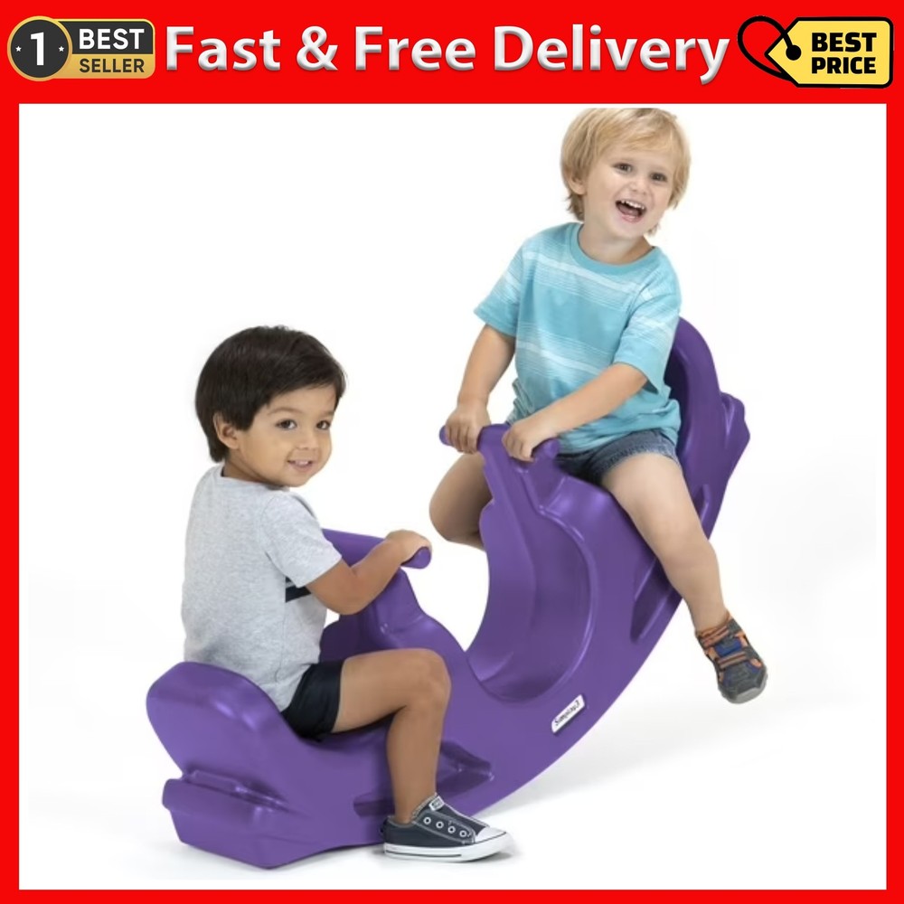 Rock & Roll Teeter Totter for Kids and Toddlers, Indoor or Outdoor Seesaw