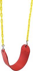 Heavy Duty Swing Seat Red Plastic Outdoor Playset Replacement Carabiners