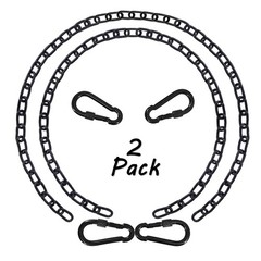 2 Pack 83in Hanging Swing Chain with 4 Carabiners, 660LB Capacity Hanging Kit…