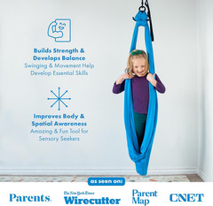 Sensory Swing for Kids & Adults – Holds 300Lbs, Indoor Sensory Swing for Hug lik