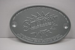 Sunray By Rainbow Swingset Playground Advertisement Aluminum Oval Disc NEW
