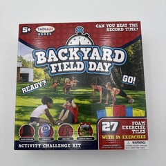 Backyard Field Day Obstacle Course Game – 27 Double-Sided Foam Challenge Tile…