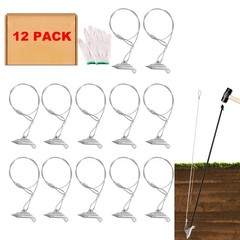 30 Inch Earth Anchors, (12 Pcs) 1000LBS Ground Earth Anchors Set for Trapping…