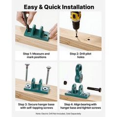 Uimoso Swing Hangers 4 Pack Heavy Duty Brackets 5000 lbs Capacity for Playground