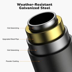 Outdoor Monkey Bars Swing Sets w/ Climbing Net Rope Trapeze Swing Bar for Kids