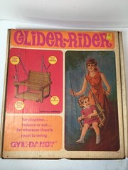 Wooden Baby Hanging Swing Seat Gym-Dandy GLIDER – RIDER 1970 Collector’s Item.