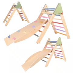 5-In-1 Pikler Triangle Set Indoor/Outdoor Climbing Toy for Toddlers, Freestandin